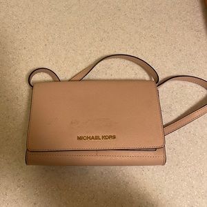 Michael Kors pink crossbody bag